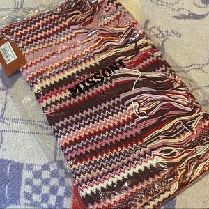 Missoni Zig Zag Scarf - new with tags in original packaging